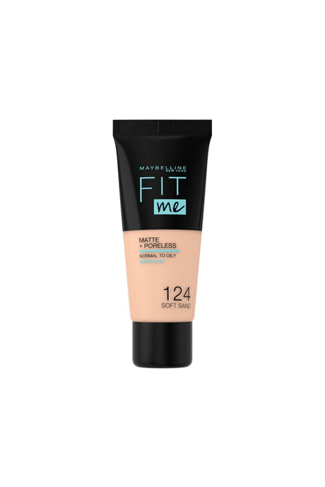 Fit Me Matte & Poreless Liquid Foundation - 124 Soft Sand RIOS