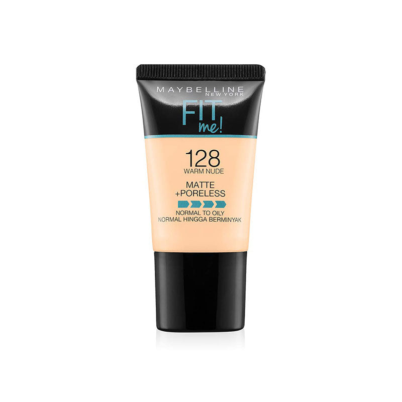 Fit Me Matte & Poreless Liquid Foundation 18ml - 128 Warm Nude RIOS