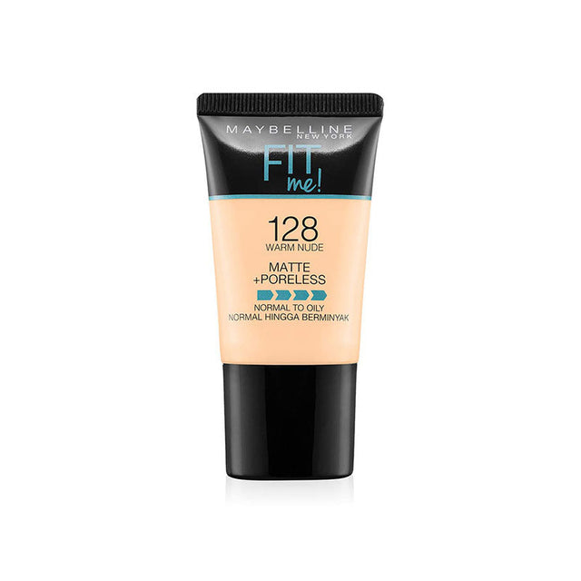 Fit Me Matte & Poreless Liquid Foundation 18ml - 128 Warm Nude RIOS