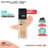 Fit Me Matte + Poreless Liquid Foundation SPF 22 - 125 Nude Beige 30ml RIOS