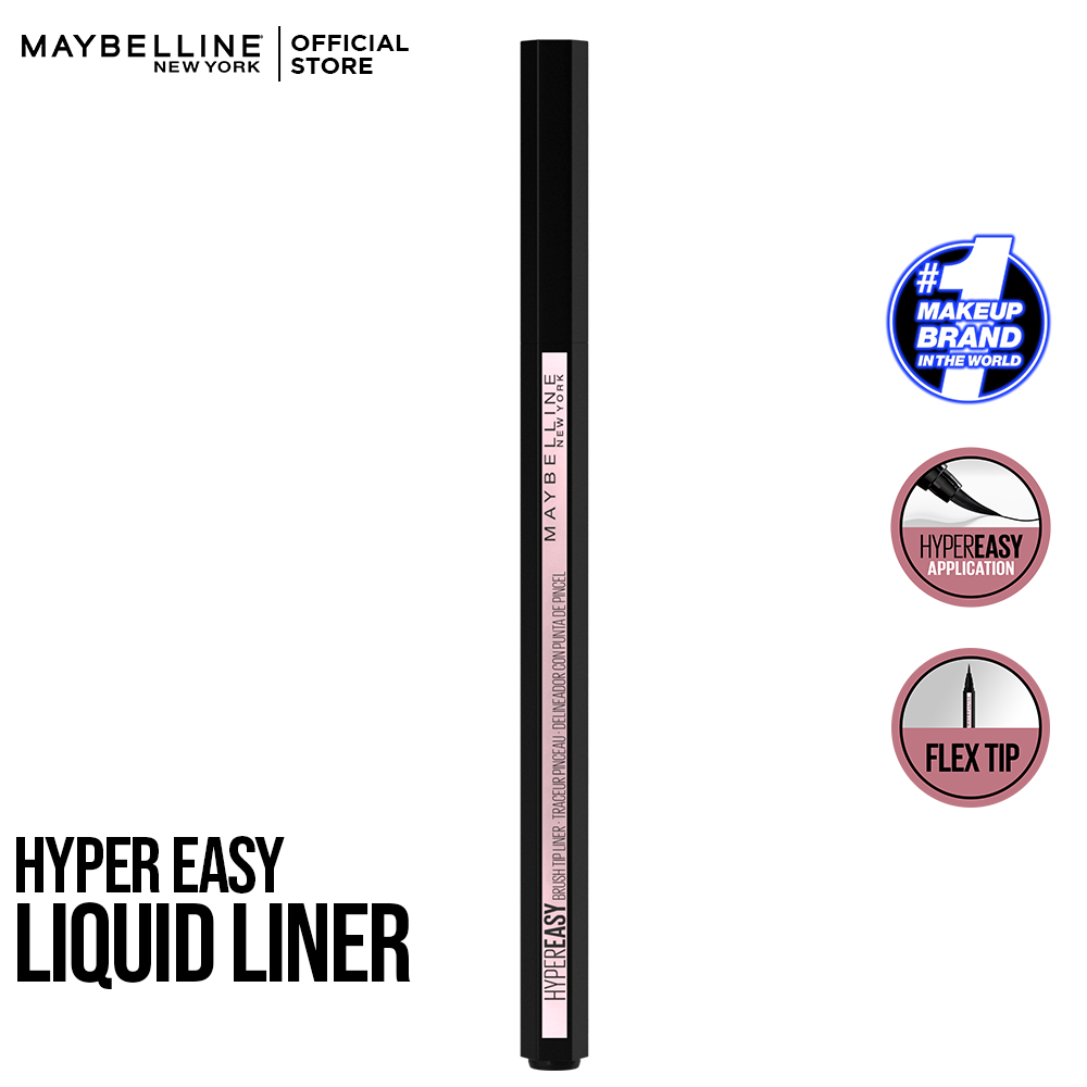 Hyper Easy Brush Tip Liquid Eye Liner - Black RIOS