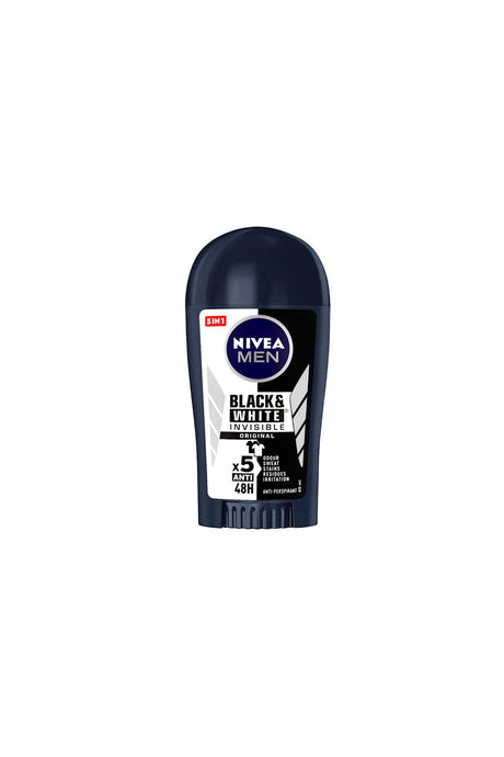 Men Invisible Black & White Original Stick 40ml RIOS