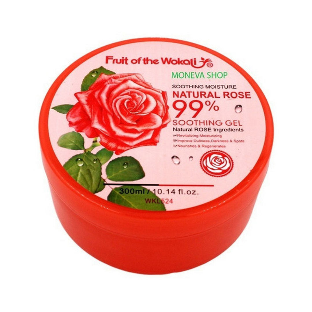 Wokali Natural Rose Moisture Soothing Gel 300ml