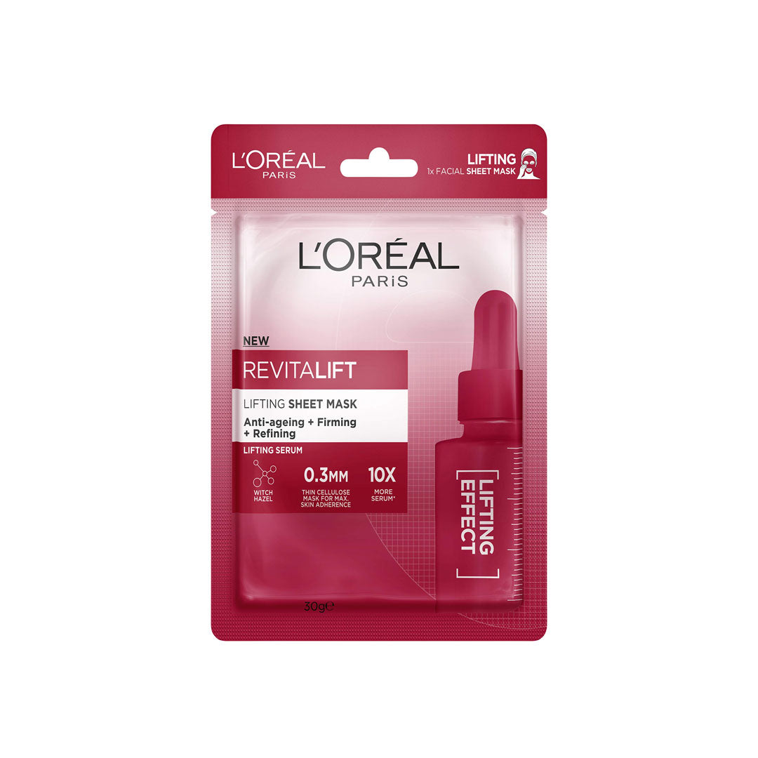 Loreal Revitalift Lifting + Witch Hazel Face Sheet Mask 30g