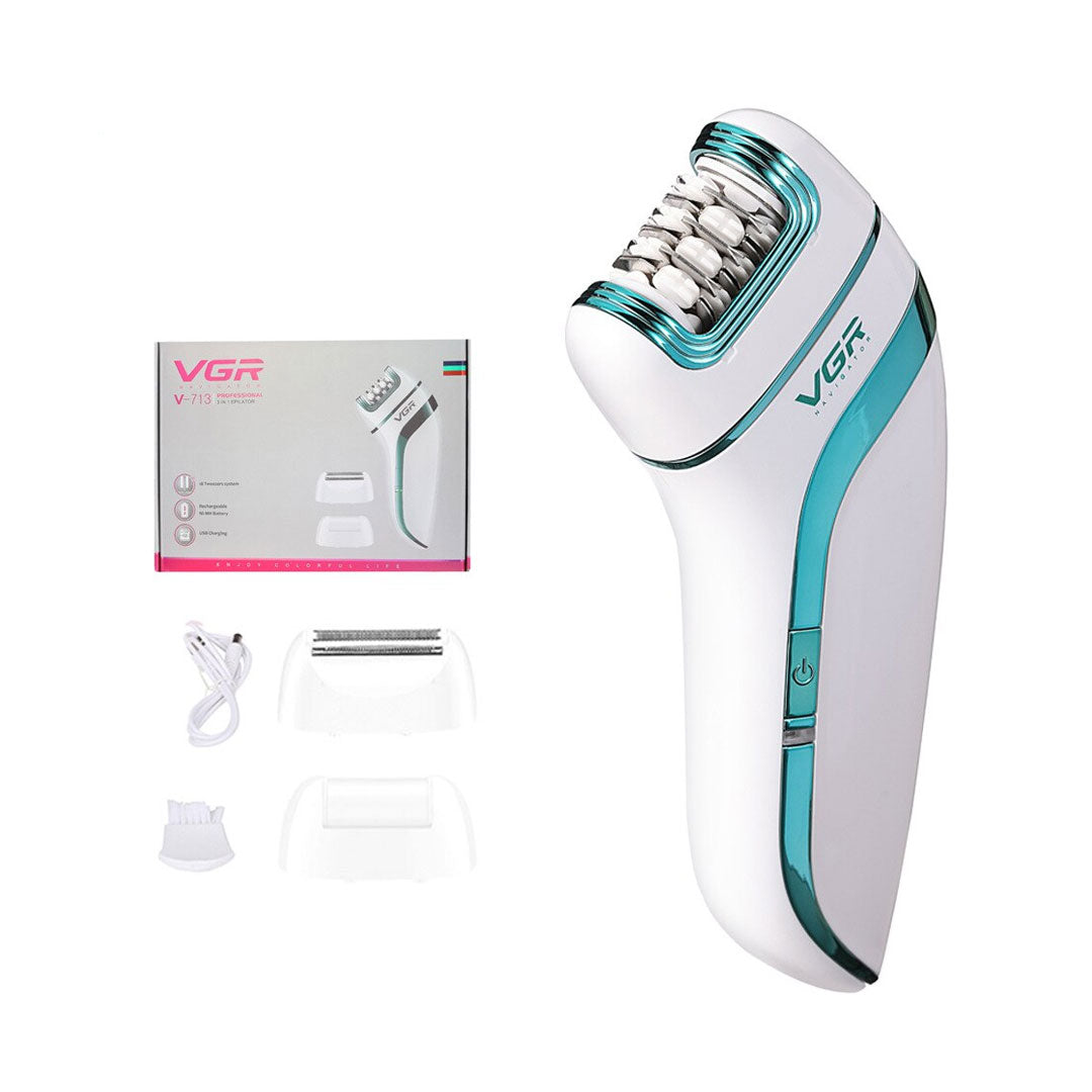 VGR 3 in 1 Triple Charging Waterproof Epilator -  V-700